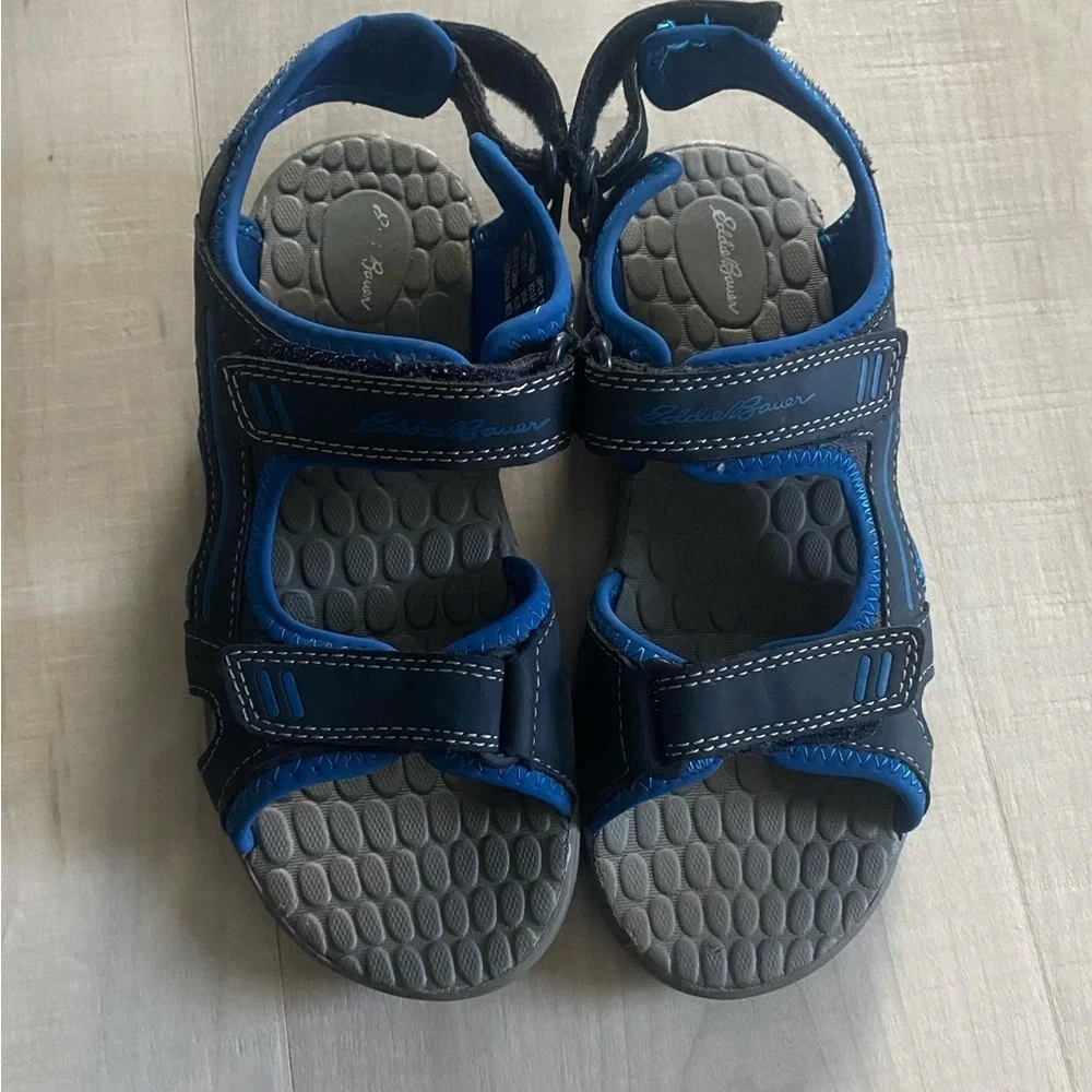 Eddie Bauer Boys Blue gray Sandals size 3